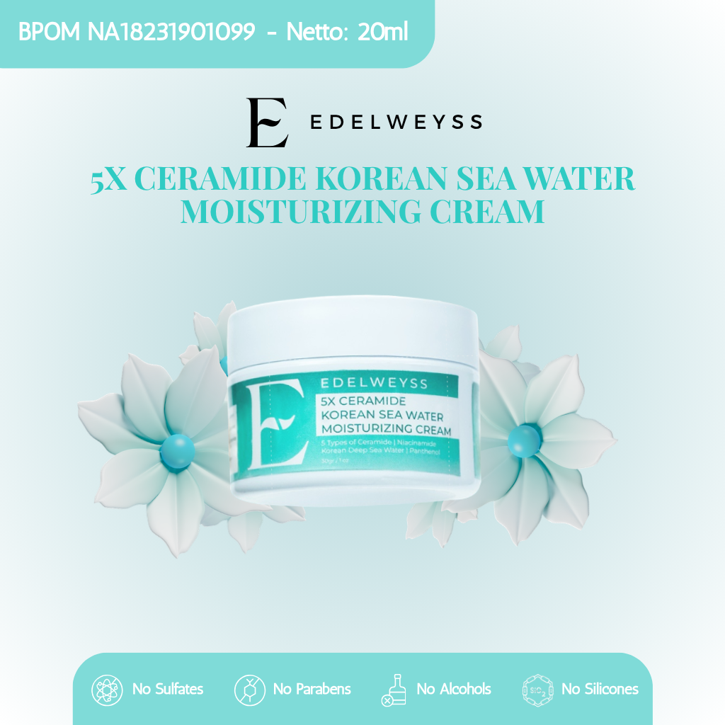 Edelweyss 5X Ceramide Korean Sea Water Moisturizing Cream